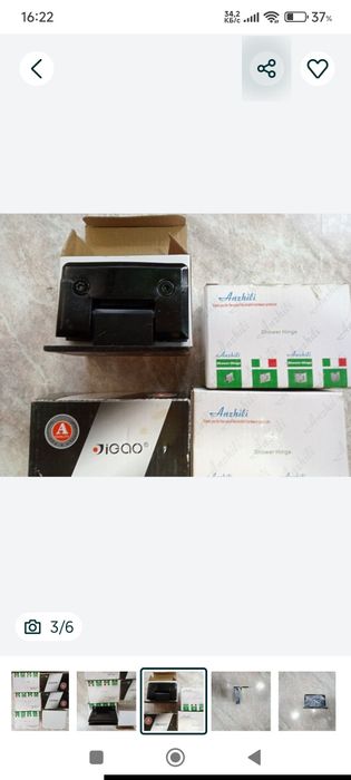 Продам  петли для стеклянной двери новые