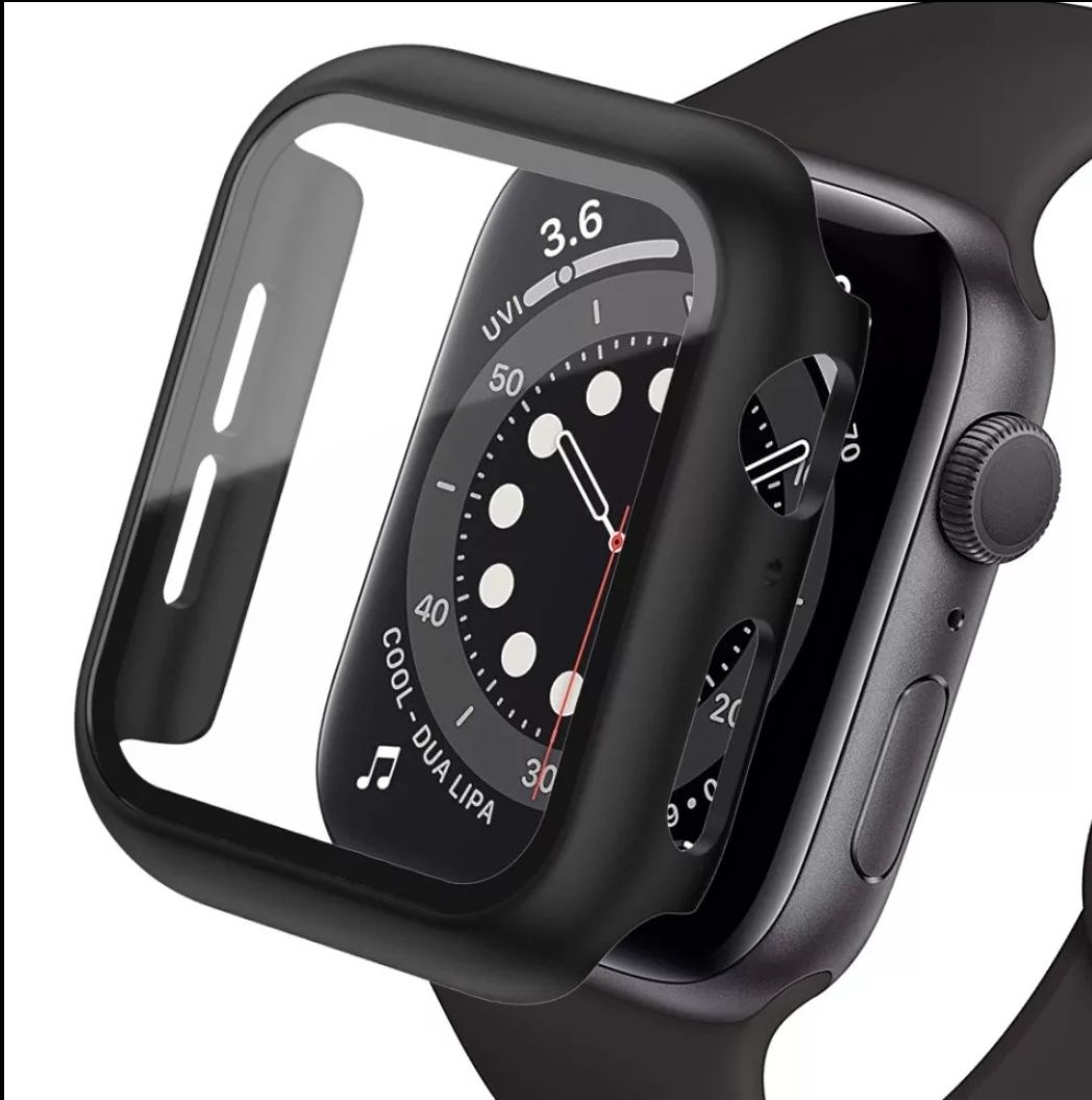 Протектор за часовник Apple Watch 8 7 6 SE 5 4 45 / 41 40 44 + стъклен