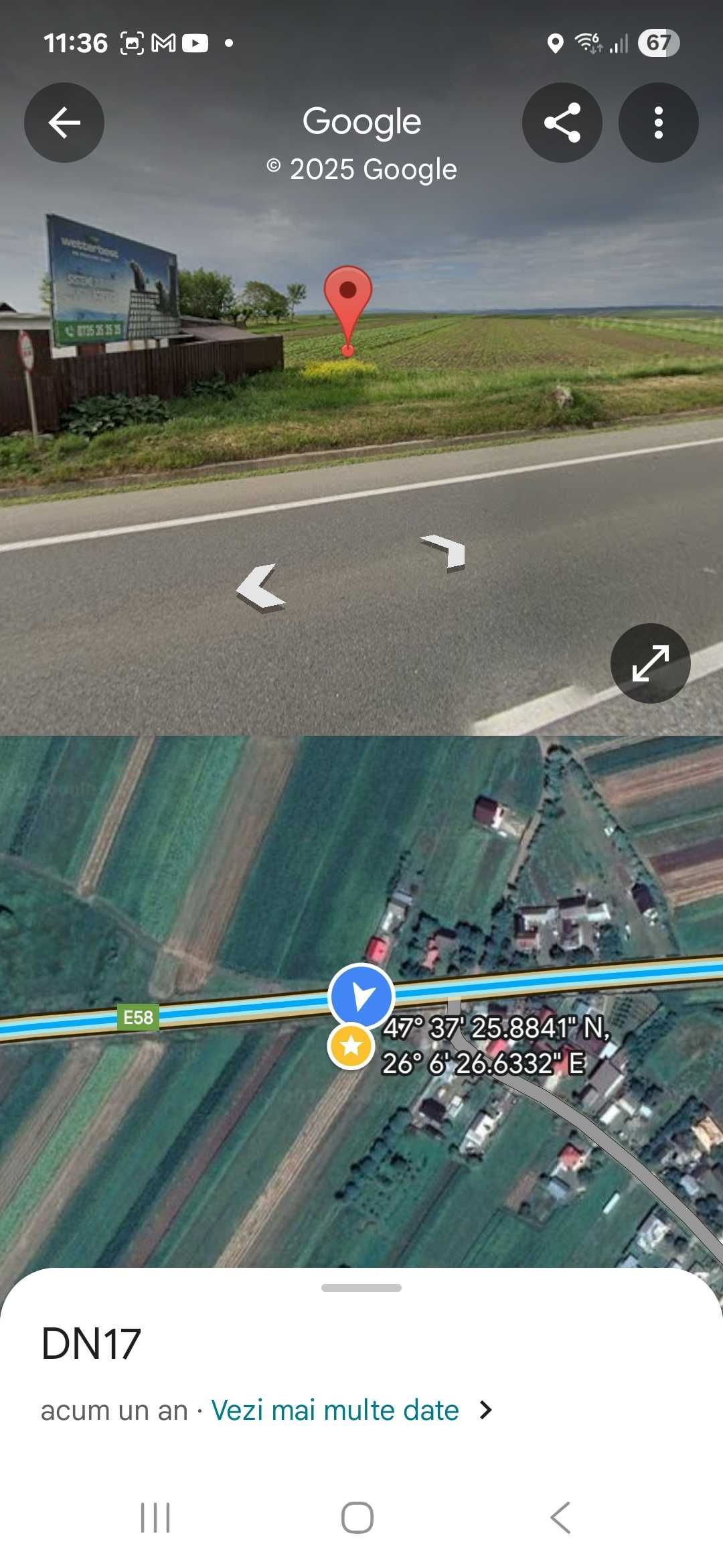 Teren 9141mp( 1161mp intravilan, 7980mp extravilan) Stroiesti Suceava