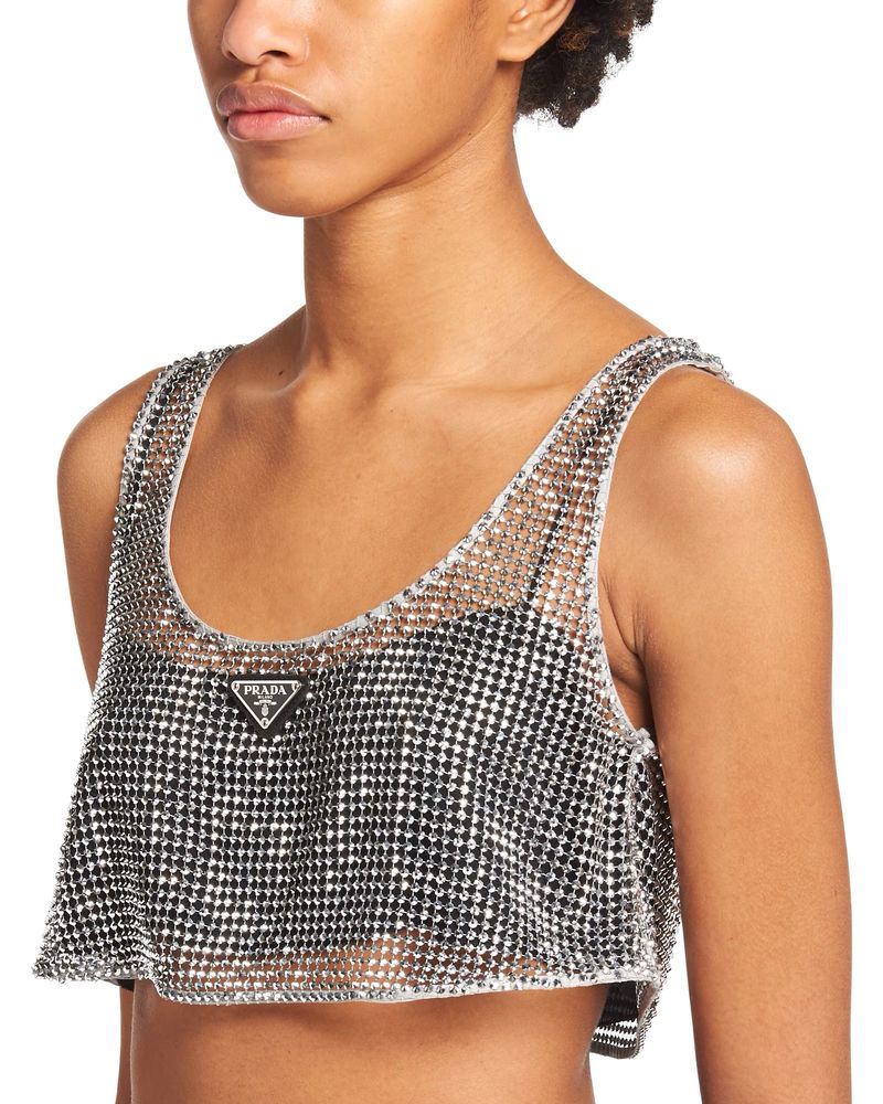Prada дамски топ crop top S,M