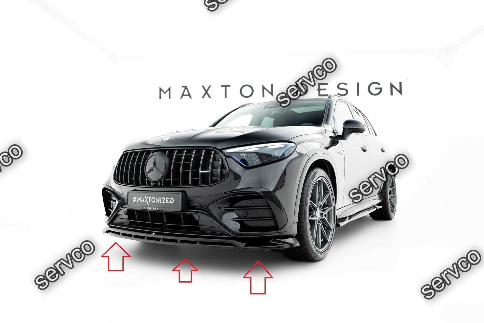 Prelungire bara fata Mercedes GLC X254 43 AMG 2022- v2 Maxton Design