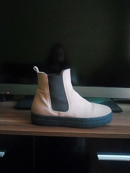 Боти естествен велур