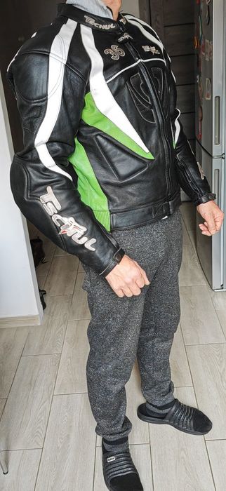 Geaca moto piele Tschul marime 54 (XL)