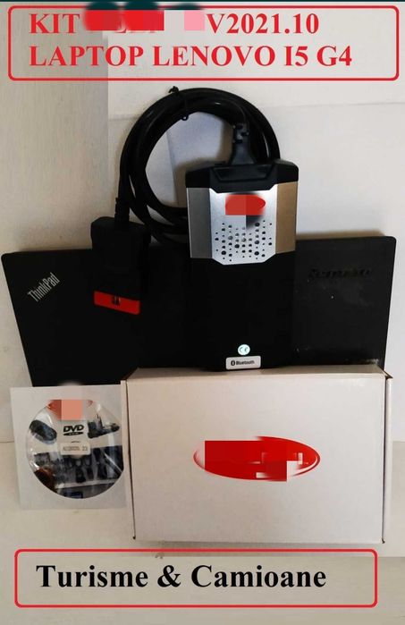 Kit Tester Auto Multimarca Turisme&Camioane + Laptop Lenovo I5