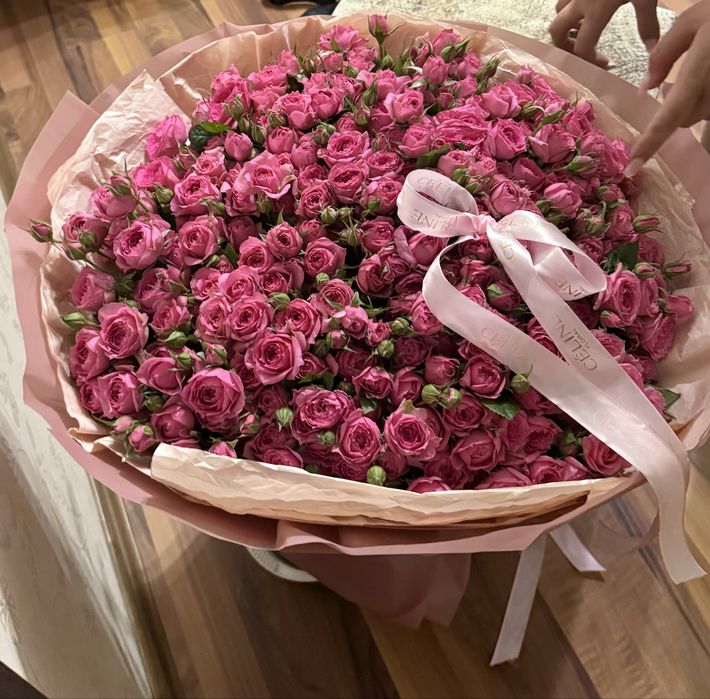 Свежий оргомный букет