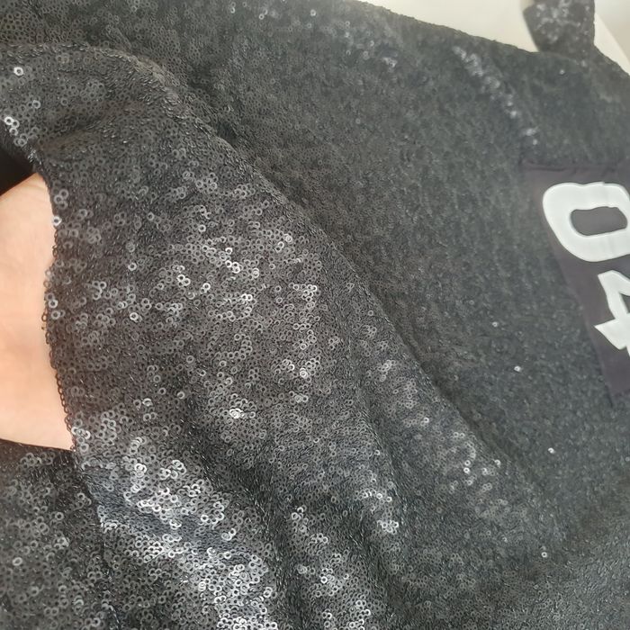 Черна пайетена рокля "Стела"