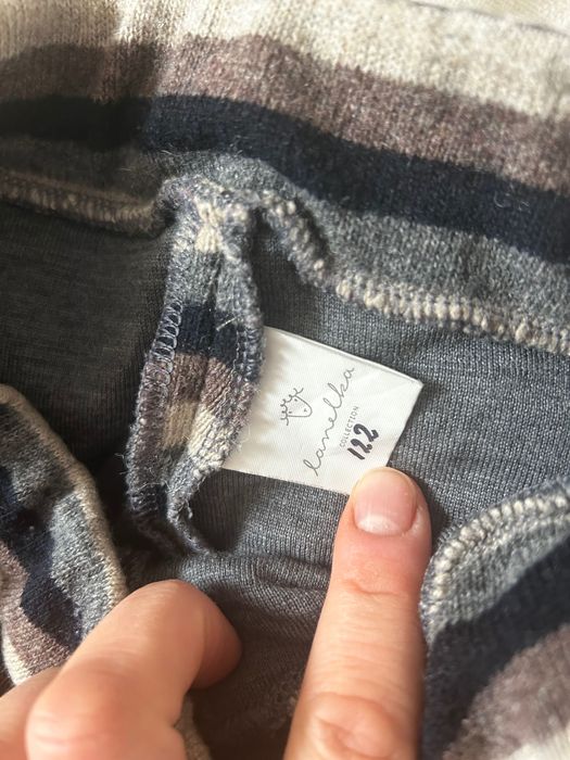 Pantaloni până Lanelka mărimea 122, hanorac lana flesce Mikk line,128