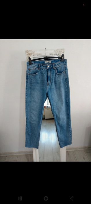 Blugi mom fit damă Denim