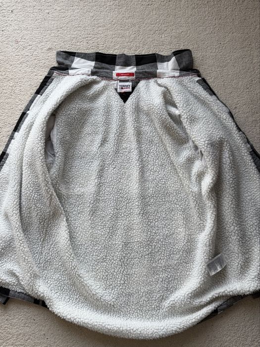 Tommy Hilfiger,geacă-cămașă îmblănită pt.bărbați,măr.M