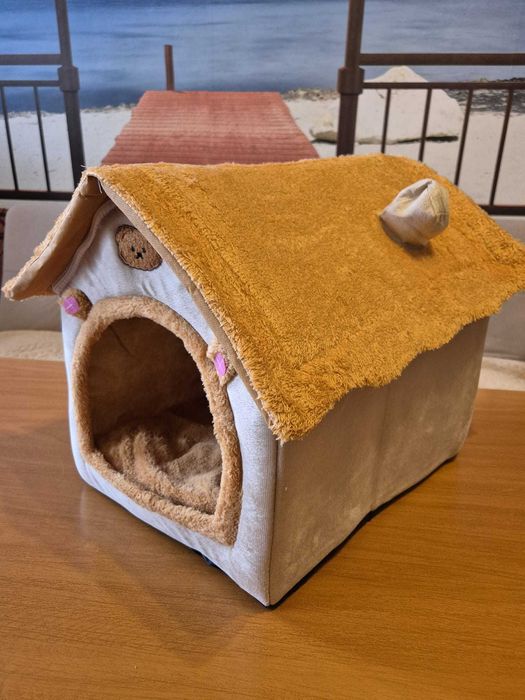 Casuta Cloud Comfort Culcus animale / pat Caini si pisici Large NOUA