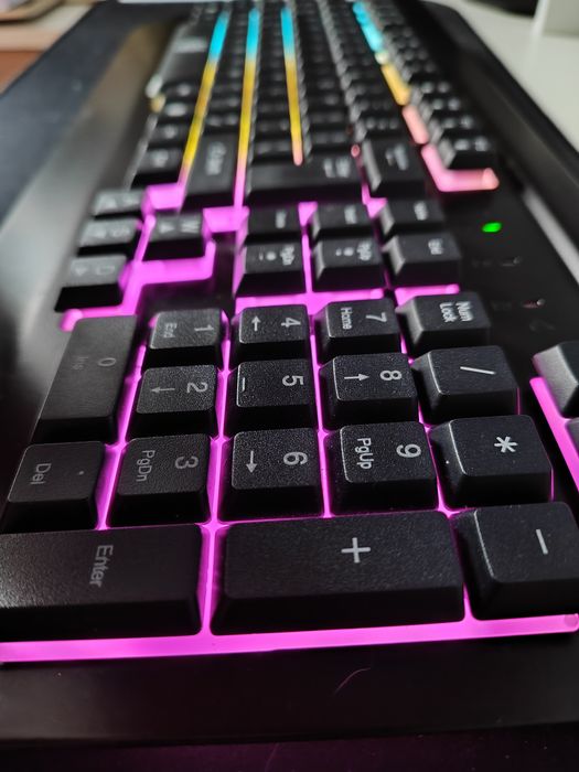 Клавиатура Gaming A+ Ghost, Метална, Rainbow подсветка