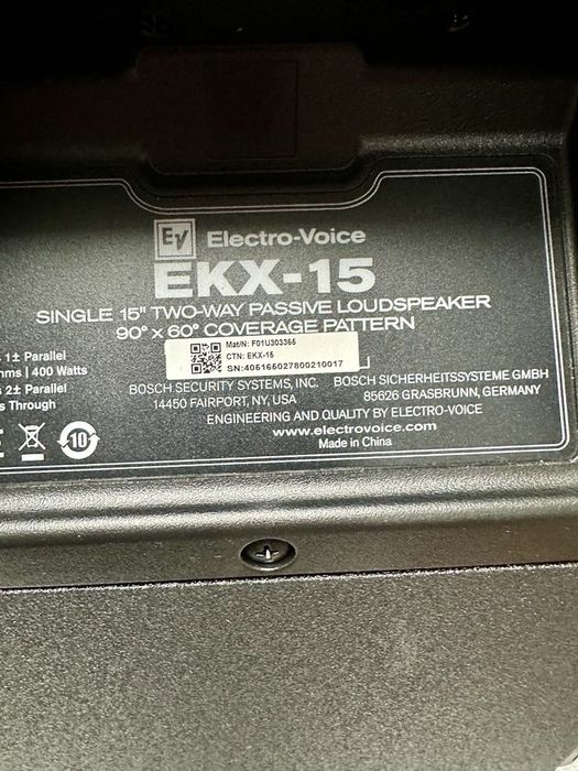 Продавам нови тонколони марка Electro-Voice серията EKX15