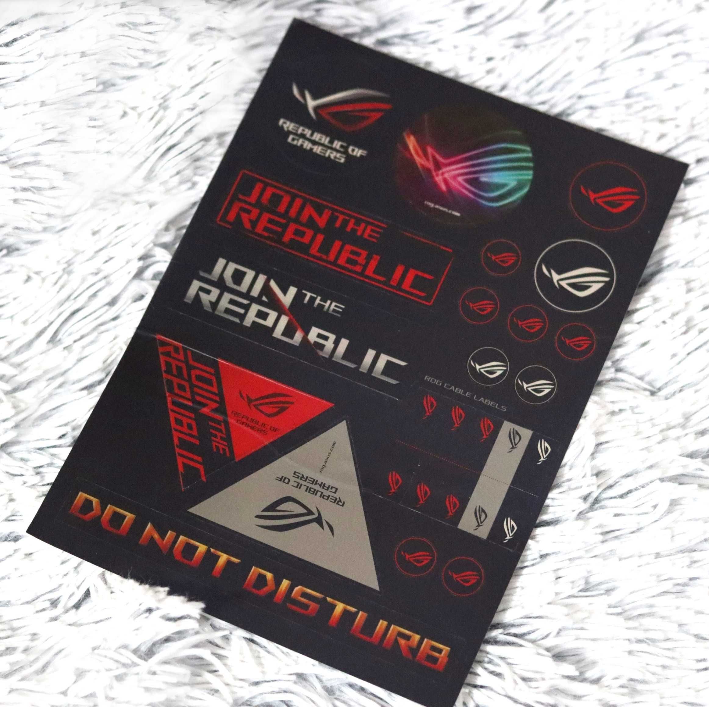 Stickere laptop Asus ROG, Republic of Gamers, gaming, jocuri, PC, pubg