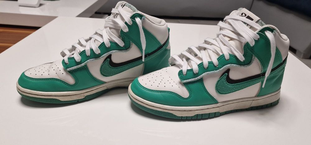 Dunk high verzi si albe