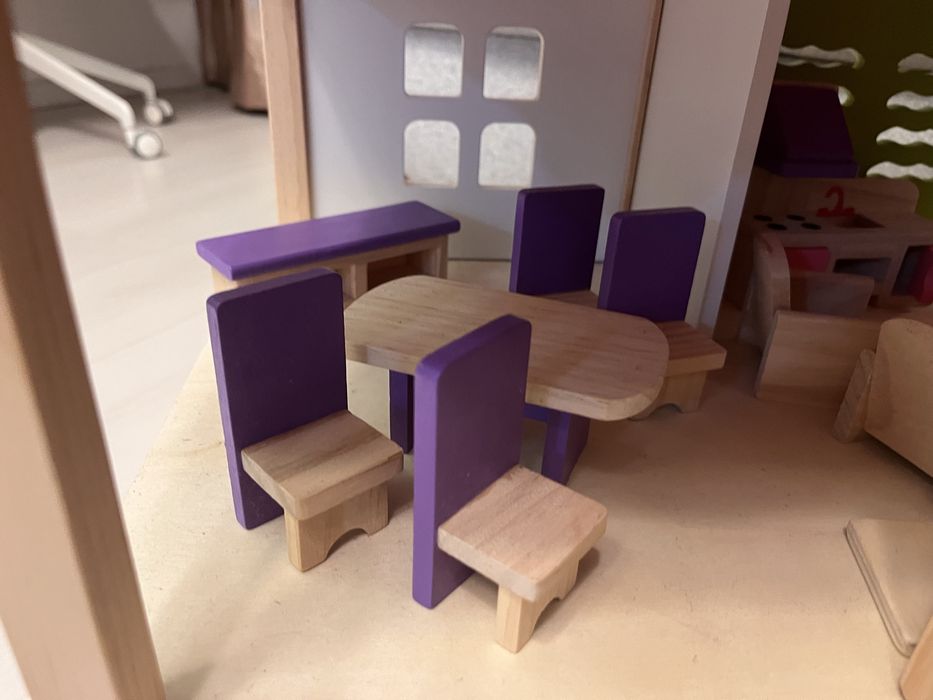 Casuta papusi cu mobilier Pink Doll