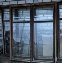 Балконные деревянные окна 3 штуки