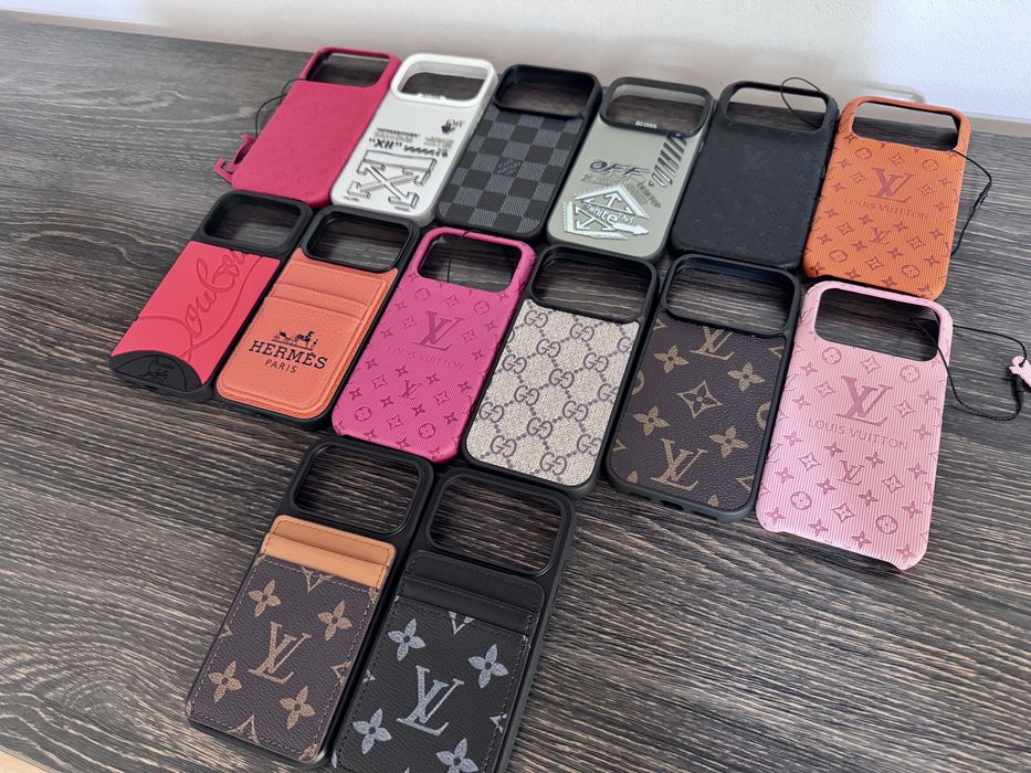 Husa Premium OffWhite Gucci LV Louboutin - iPhone 17 Pro Max 17 Pro  -