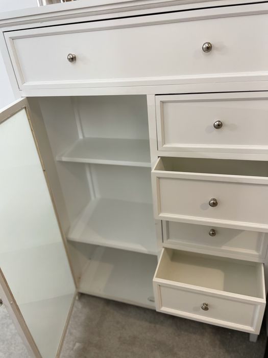 Comoda alba 133x40x95