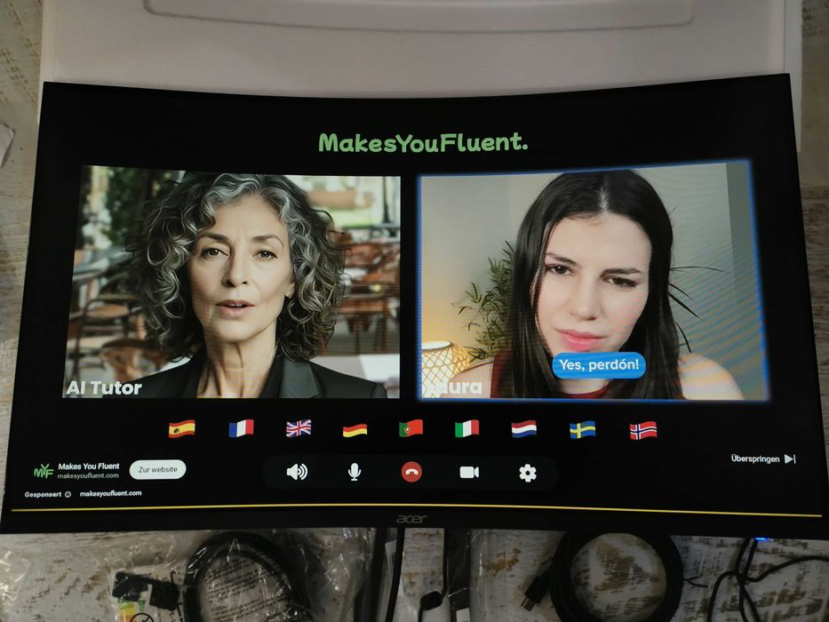 Acer Nitro ED320QR 32" Curved Gaming монитор, почти нов, гаранция