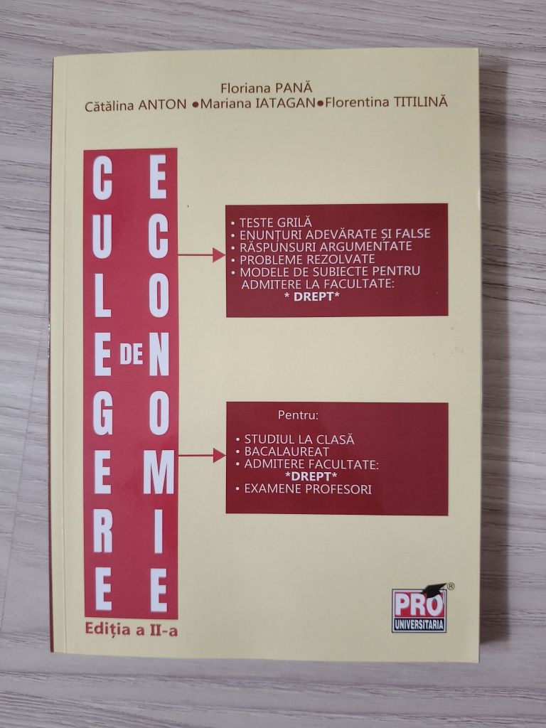 Culegere de economie - Floriana Pană