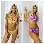 Costum de baie doua piese FuZZion slip si sutien cu push up