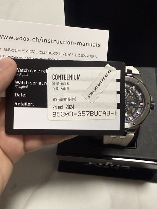 НОВА ЦЕНА Edox Delfin rhe original mecano