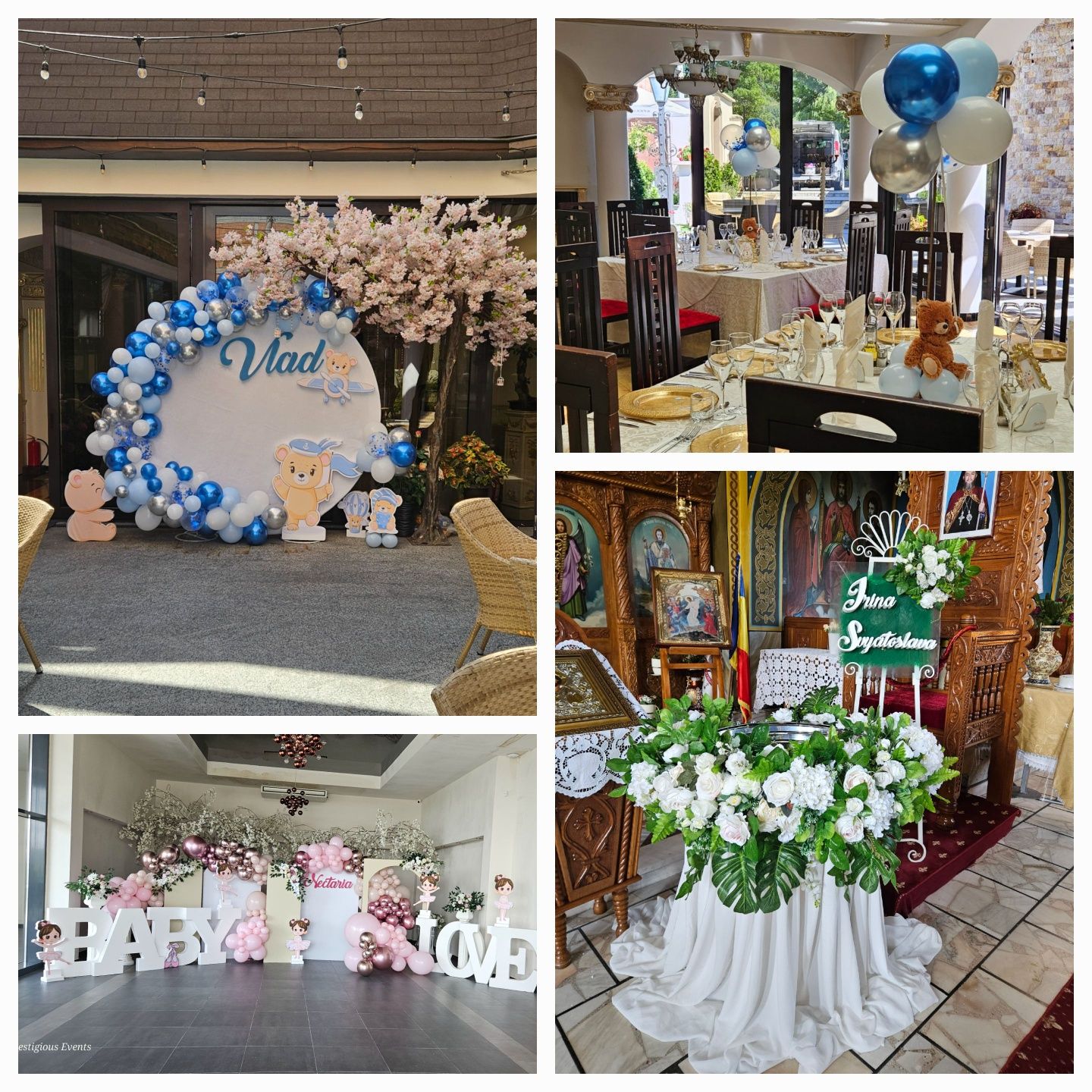 Decor evenimente, nunti,botez,majorat, cumetrii