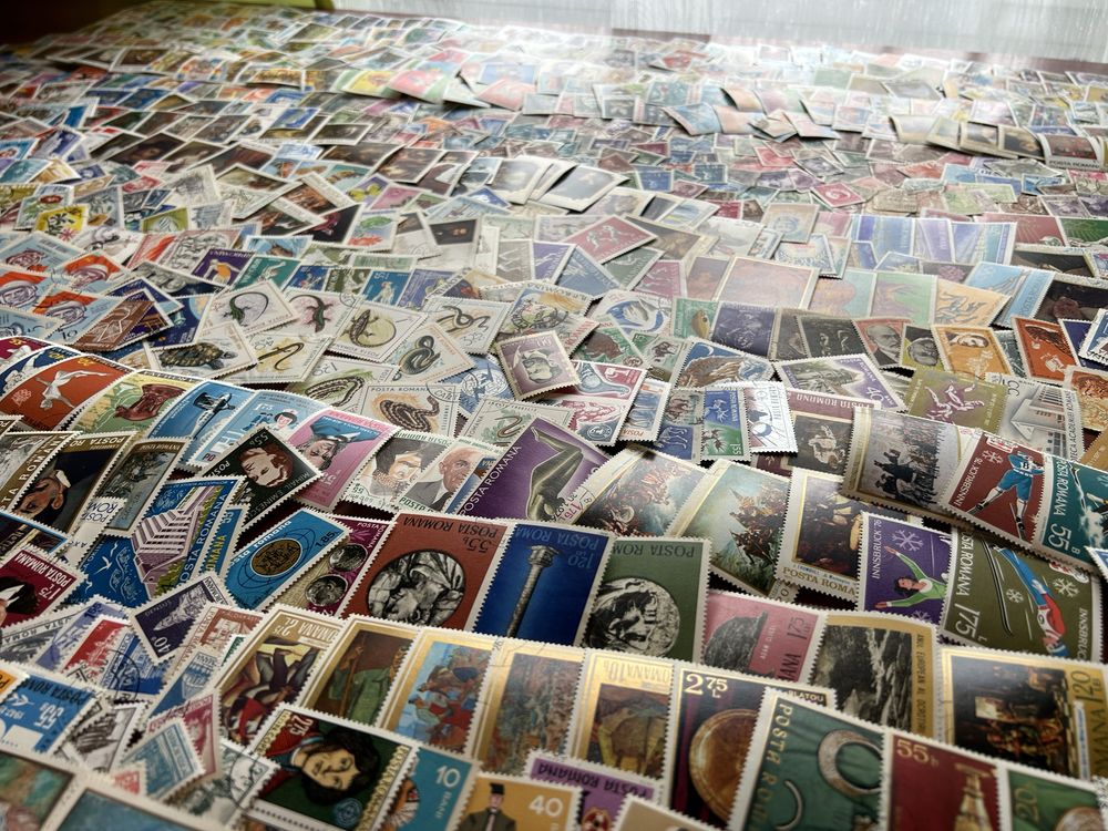 Lot de timbre 800-950 timbre stampilate Romania toate diferite