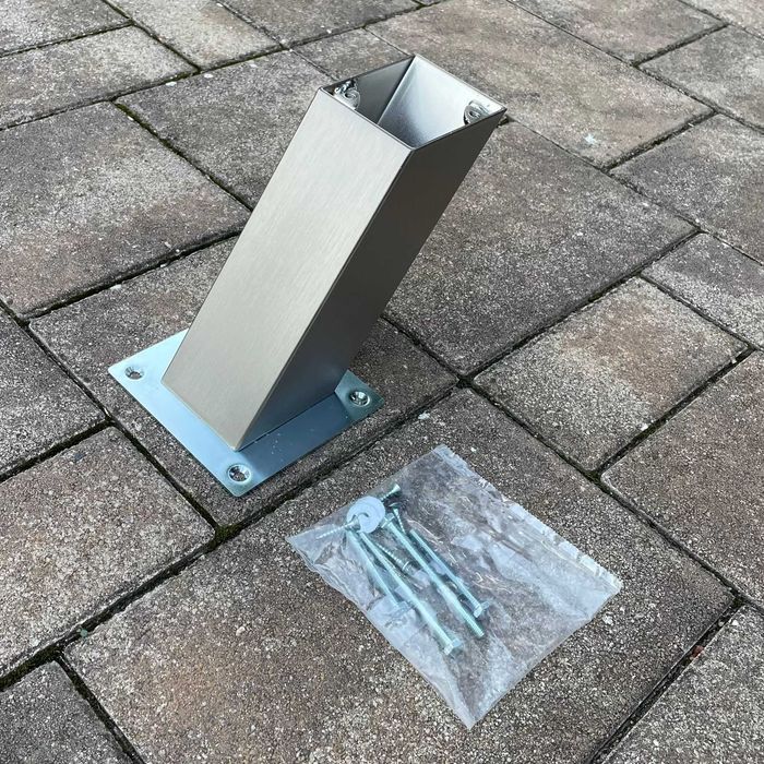 Consolă de bar Capri  Înclinare 60°  Oțel inox efect – 170 mm înălțime