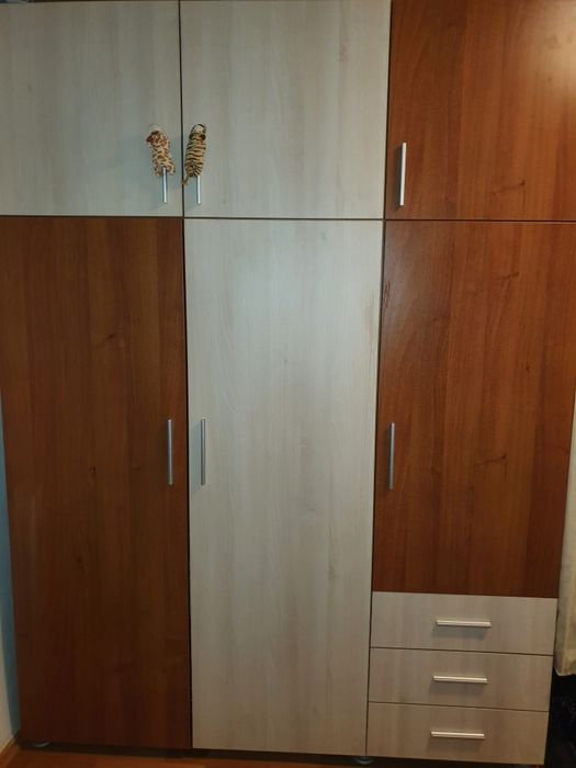 Dormitor complet pat saltea noptiere comoda dressing ca noi