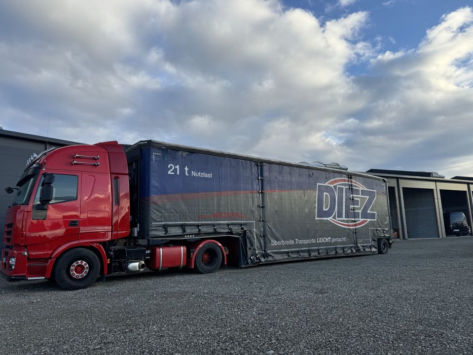 VARIANTE / Trailer agabaritic MEUSBURGER MPG-1 - axa viratoare