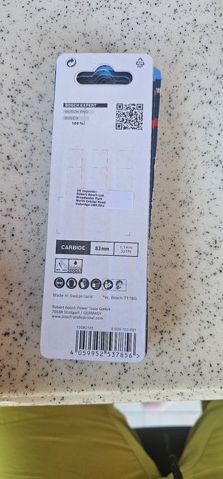 Нож за прободен трион за тънки, неръждаеми стоманени ламарини (Inox).