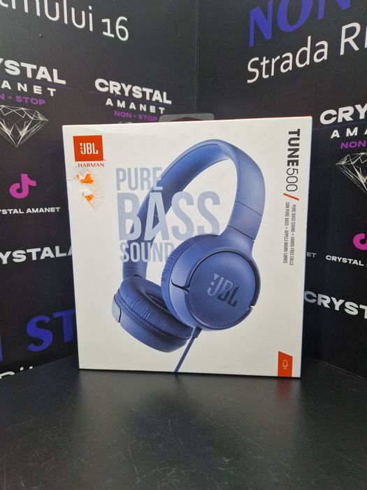 Casti JBL Tune500 - Sigilate / Albastru