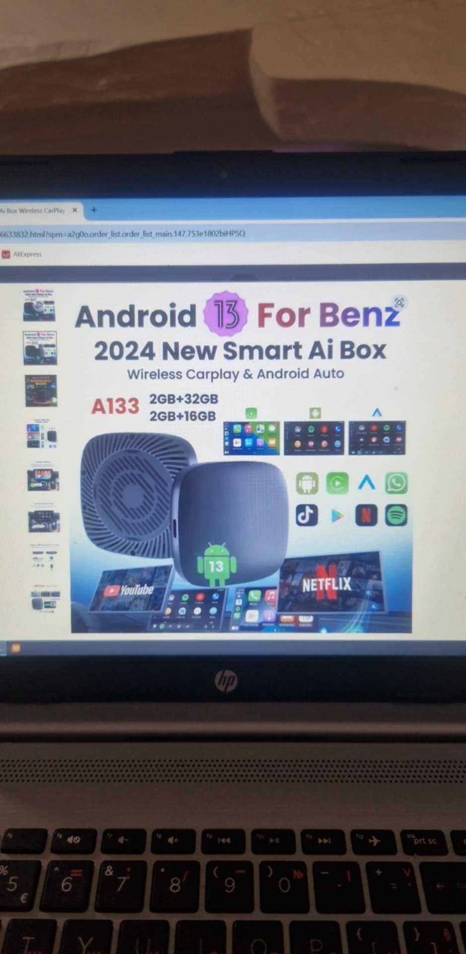 Ai Box Android 13 auto съвместимо с автомобили с фабричен CARPLAY