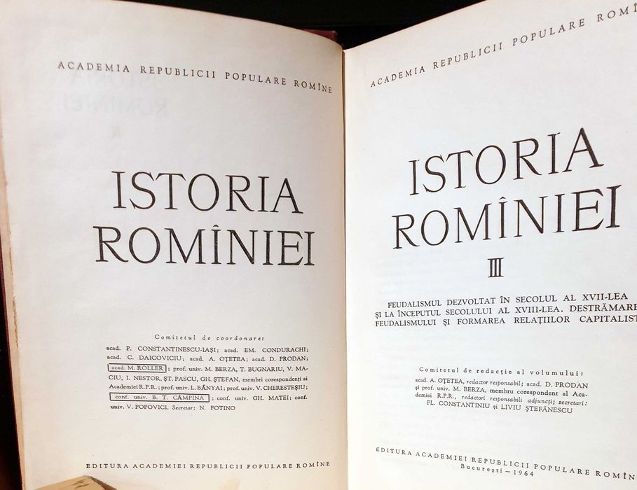 Istoria Romaniei 4 volume
