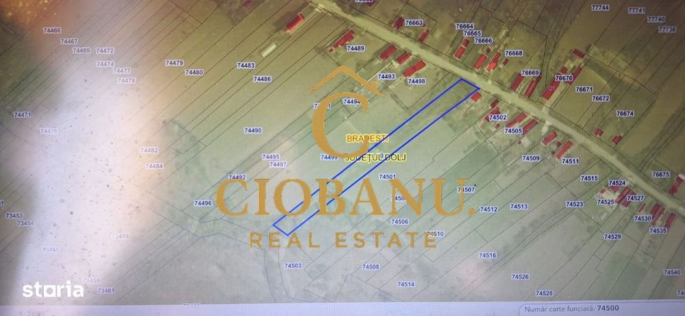 Teren Intravilan/Extravilan de vanzare in Bradestii Batrani