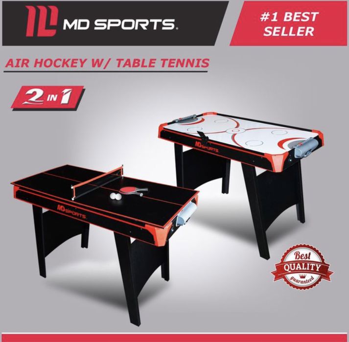 Теннисный стол аэрохоккей 2в1