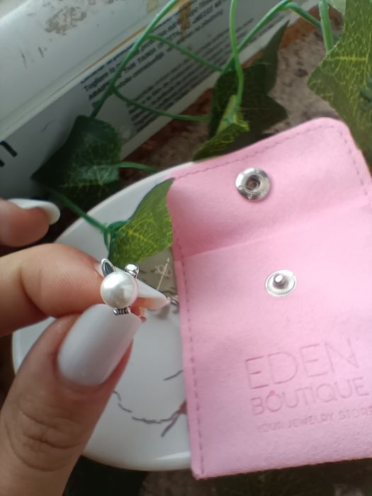 Cercei argint Bunny Pearls Eden Boutique