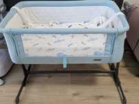 Pat bebelusi cosleeping - chipolino + Saltea cadou - functie balansoar