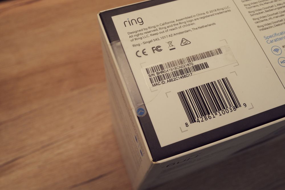 Ring Video Doorbell 2 Sigilat NOU video interfon sonerie Wifi casa