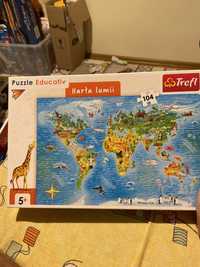 Puzzle Harta lumii