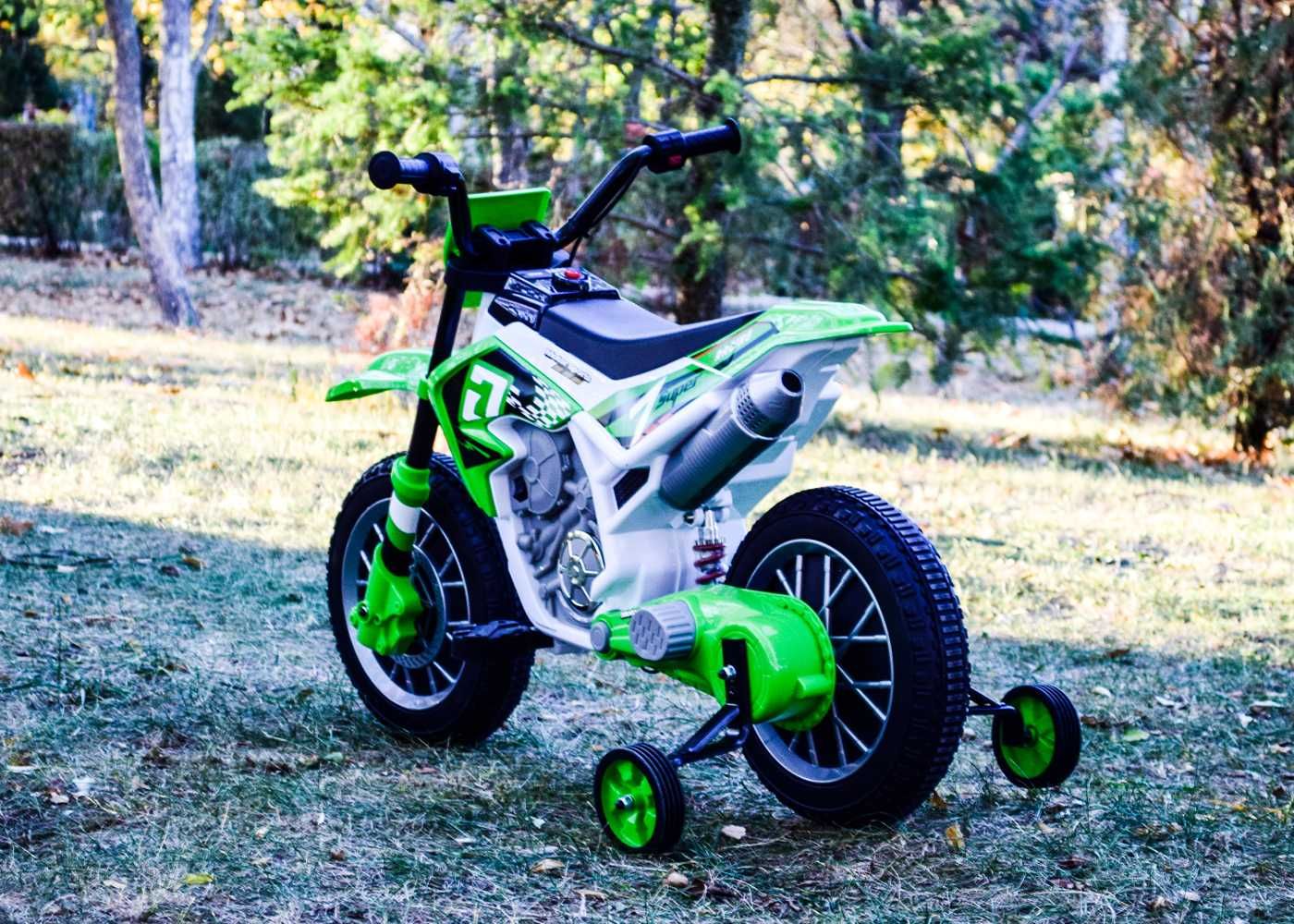 Motocicleta electrica pentru copii Kinderauto BJH022 2x 35W 12V Verde