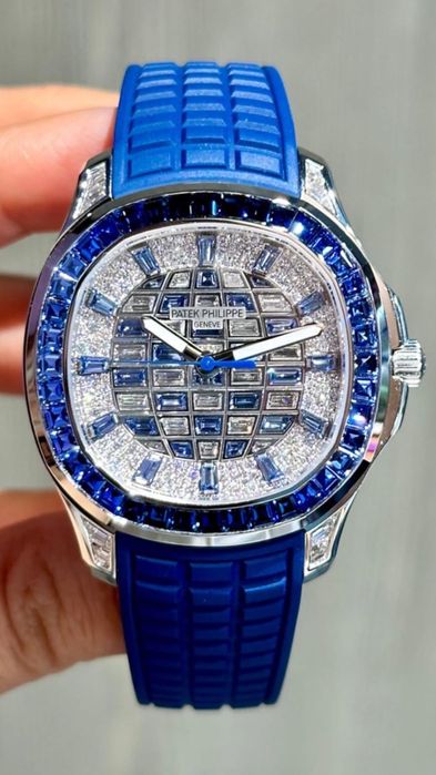Patek Phill. Aquanaut. Aur/diamante/safire.