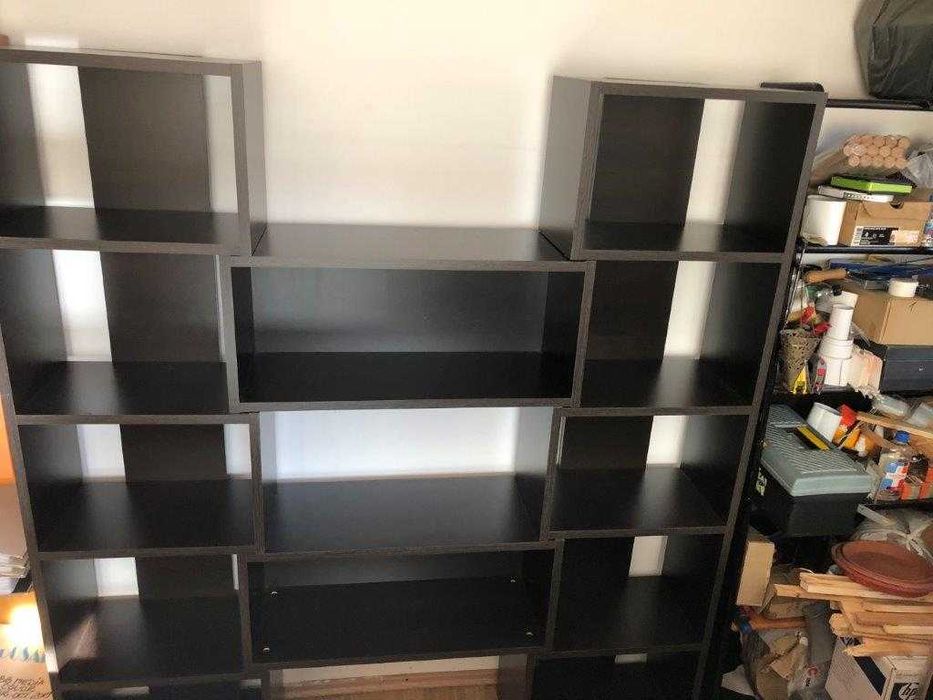 Biblioteca living extensibila / rafturi modulare - 4 module - PAL 22mm