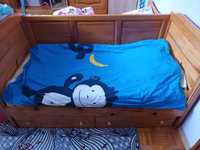 Детско легло с шкаф за повиване + матрак