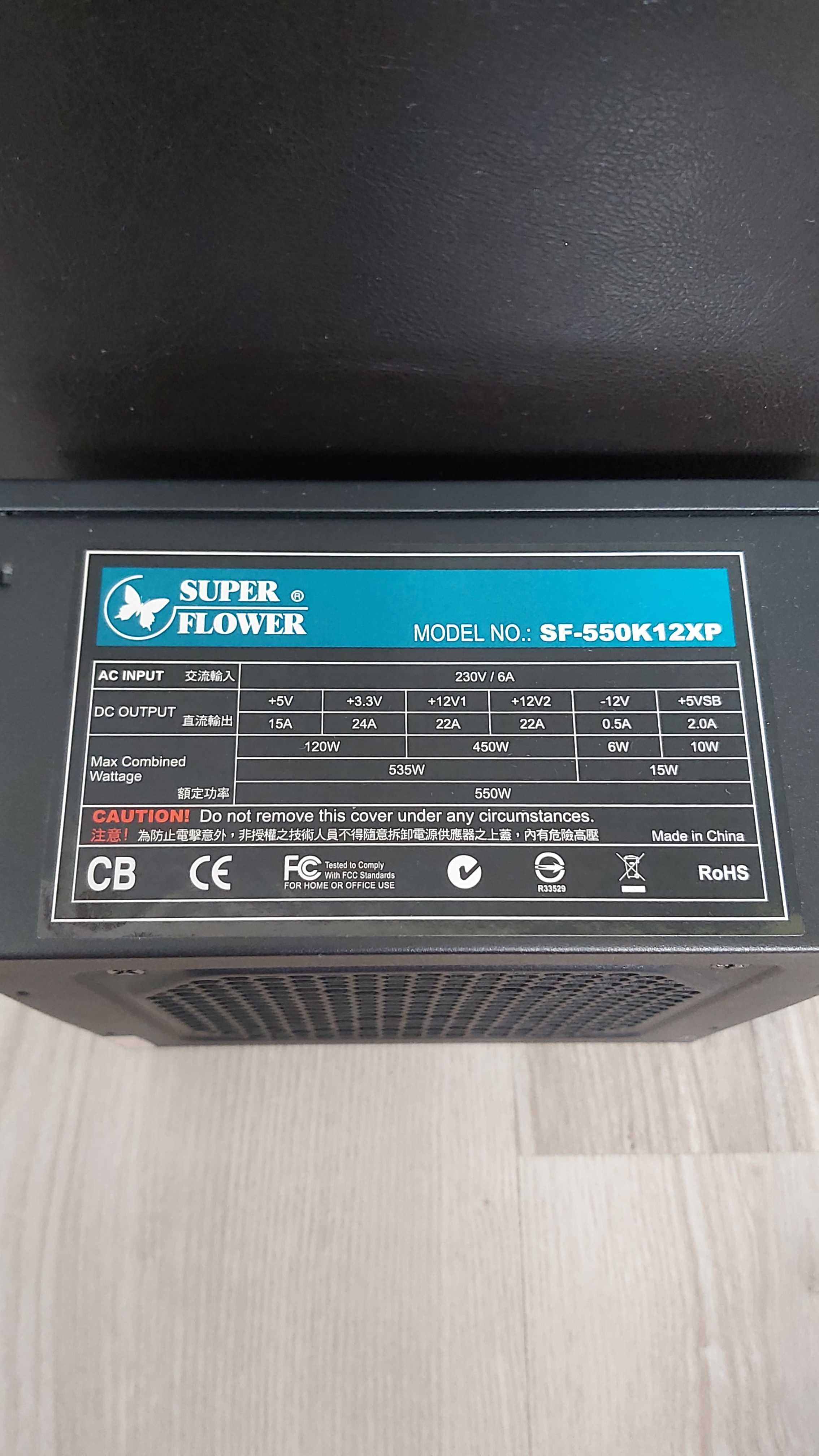 Vând sursă Super Flower 550W semi modulara OEM