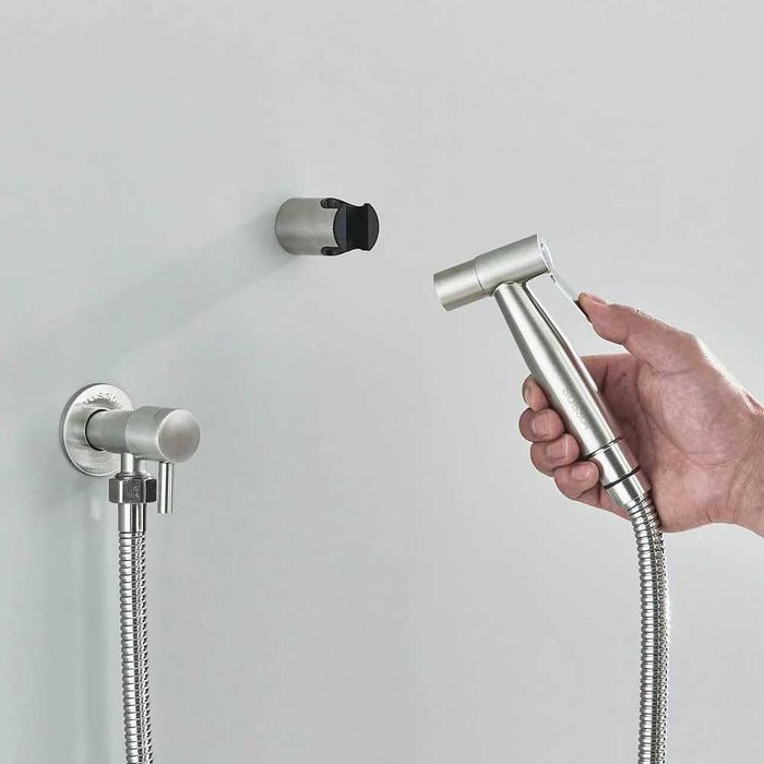 Robinet tip dus intim, argintiu, cod 1582