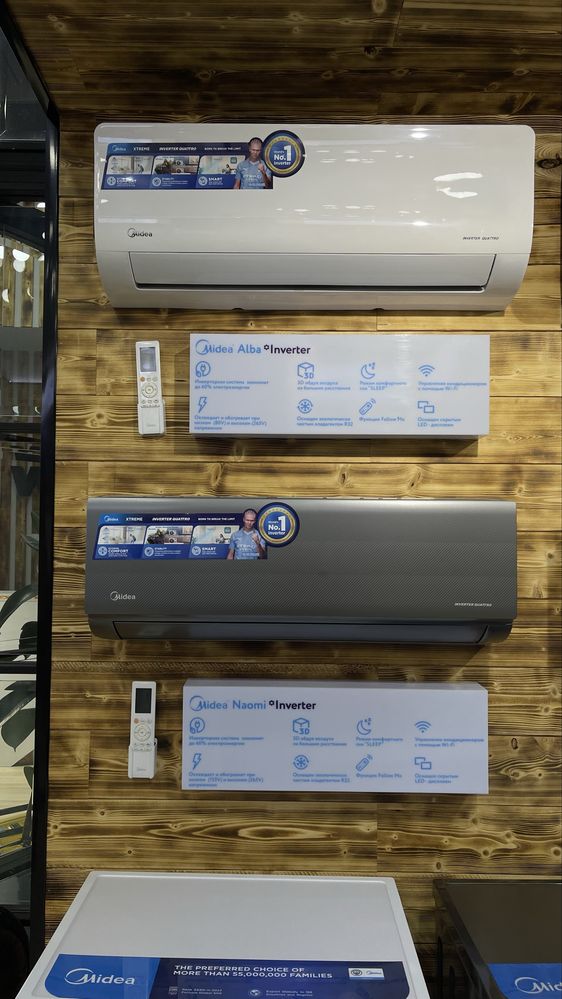 Кондиционер Midea модель NAOMI - 9,000 Btu/ Inverter/ wi-fi / Доставка