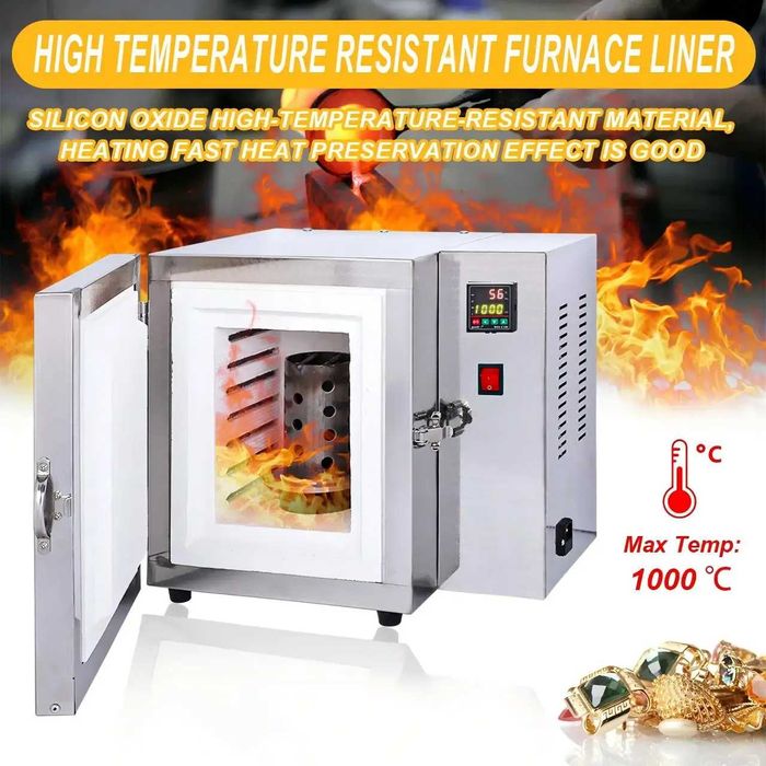 Cuptor de turnare a bijuteriilor la 800°C