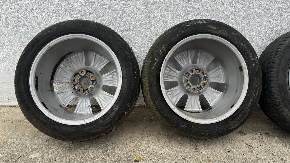 Jante aliaj 5x112 R17 Audi cu anvelope vara 225/50 R17